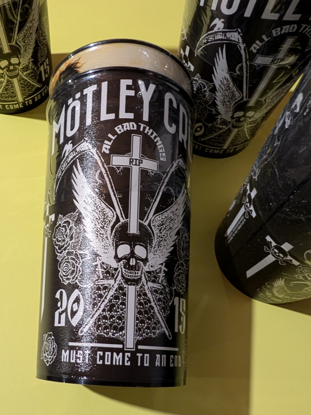 Motley Crue TOUR TUMBLER CUPS  - Must Come To An End NEW SET OF 8